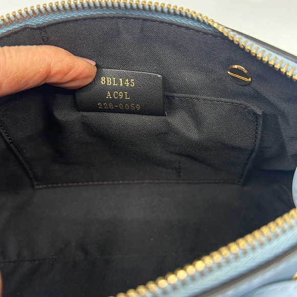 Fendi By The Way blue leather mini shoulder bag with dust bag & tags - Picture 14 of 16